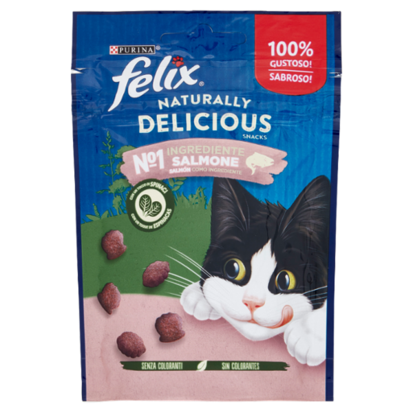 FELIX Naturally Delicious Snacks Salmone e Spinaci 50 g