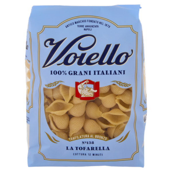 Voiello Pasta La Tofarella N°138 grano Aureo 100% italiano Trafilata bronzo 500g