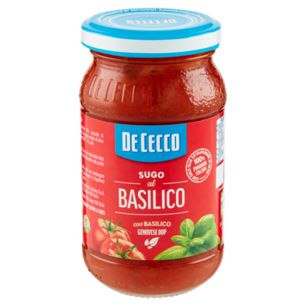 De Cecco Sugo al Basilico con Basilico Genovese DOP 200 g