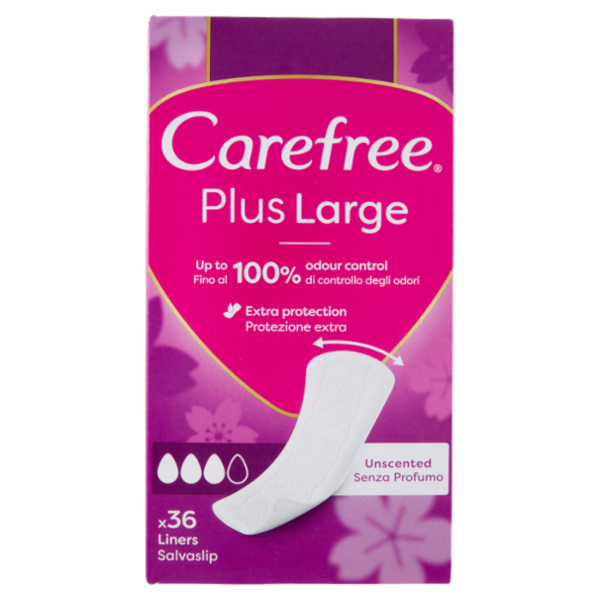 Carefree Plus Large Senza Profumo Salvaslip 36 pz