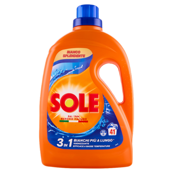 Sole Detersivo lavatrice Bianco Splendente 41 lavaggi 1,845 L