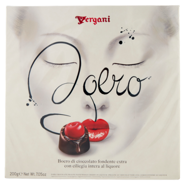 Vergani Boero di cioccolato fondente extra con ciliegia intera al liquore 200 g