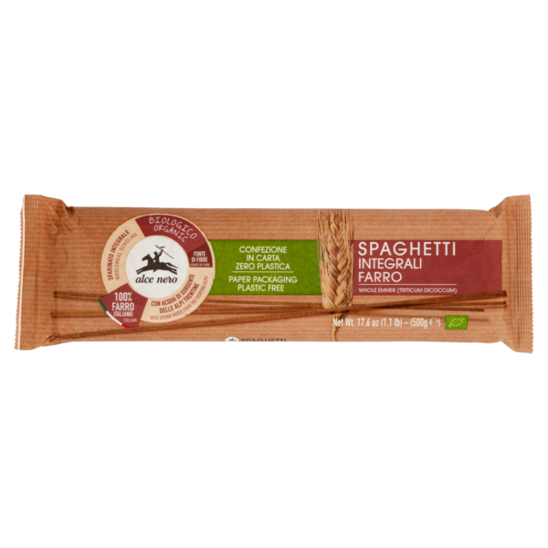 alce nero Spaghetti Integrali Farro 500 g