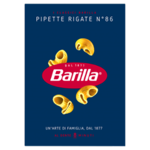 Barilla Pasta Pipette Rigate N.86 100% Grano Italiano 500g