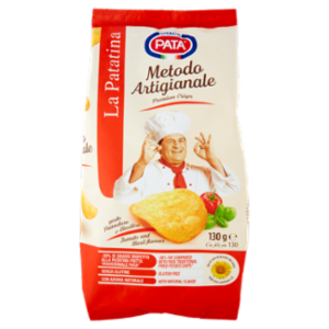 Pata La Patatina Metodo Artigianale Gusto Pomodoro e Basilico 130 g