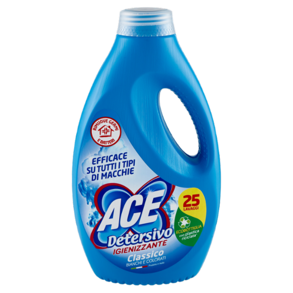 Ace Detersivo Igienizzante Classico Bianchi e Colorati 1375 ml