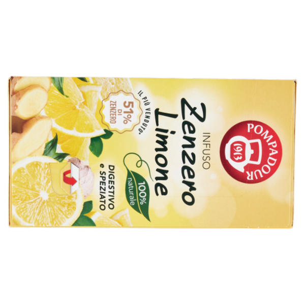 Pompadour Infuso Zenzero Limone 20 x 1,8 g