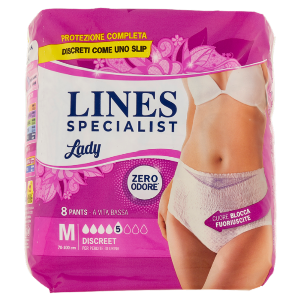 Lines Specialist Lady Pants Discreet Tg.M 8 pz