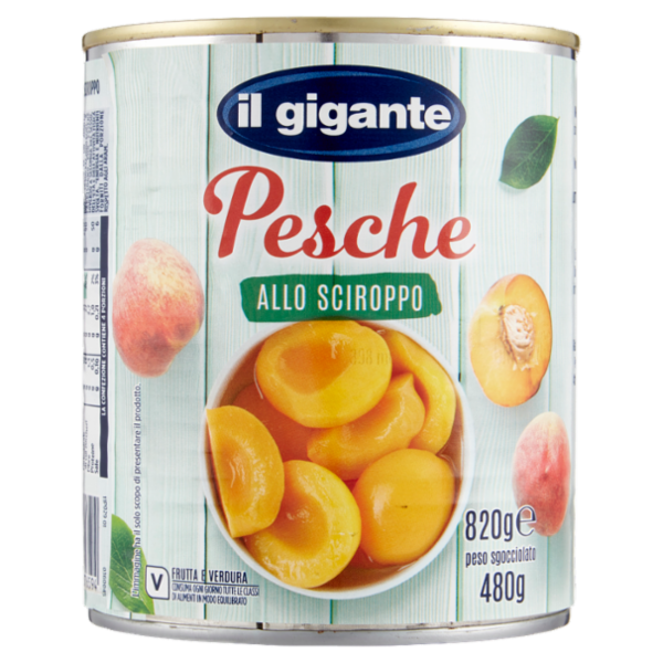 IL GIGANTE Pesche allo Sciroppo 820 g