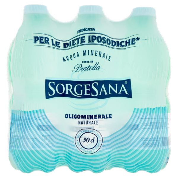 Sorgesana Acqua Minerale Oligominerale Naturale 6 x 50 cl
