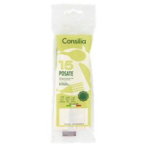 Consilia Forchette Bioplastica 15 Pezzi