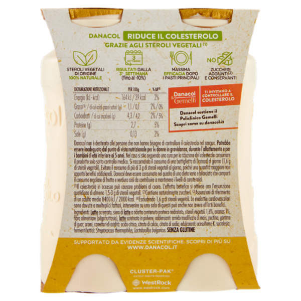 Danacol Ananas 4 x 100 g