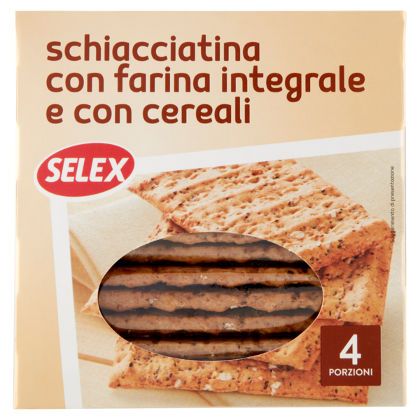Selex Schiacciatina Integrale ai Cereali 4 Porzioni da 36 g 140g