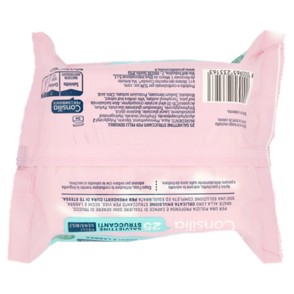 Consilia Salviettine Struccanti per Pelli Sensibili 25 pezzi