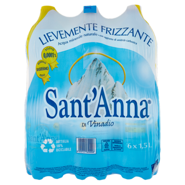 Sant'Anna di Vinadio Lievemente Frizzante 6 x 1,5 L