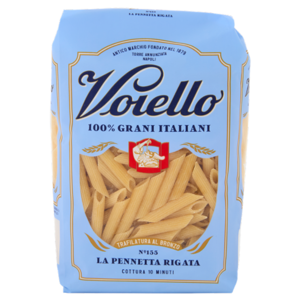 Voiello Pasta La Penna Zito Rigata N°155 grano Aureo 100% italiano Trafilata bronzo 500g