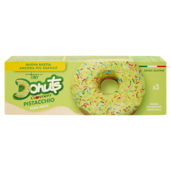 Cuorenero Tiny Donuts Pistacchio 3 x 37 g