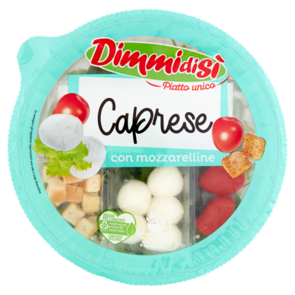 DimmidiSì Piatto unico Caprese con mozzarelline 135 g