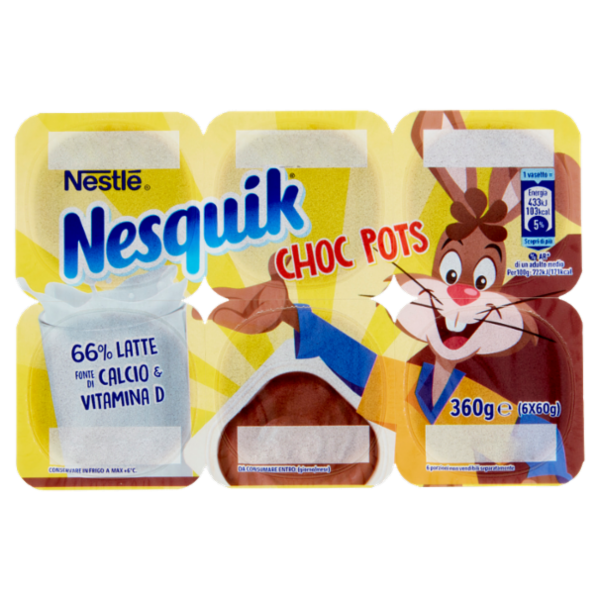 NESQUIK Choc Pots 6 x 60 g