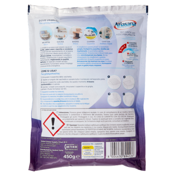 ARIASANA Ricarica Lavanda 1 busta 450 g