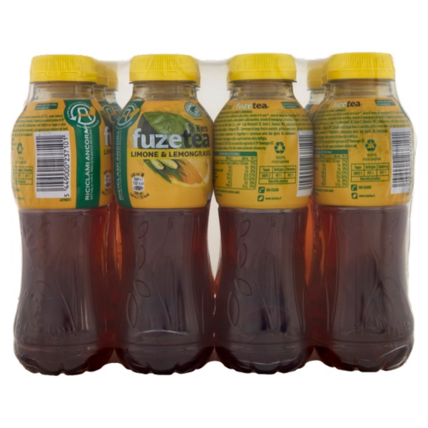 FUZE TEA, Tè Nero Limone con una nota di Lemongrass PET 12 x 400ml