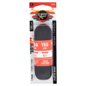 Shoes'Xpert Sport Piatte Nere 150cm 9/+ 1 Paio