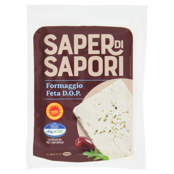 Selex Saper di Sapori Formaggio Feta Greca D.O.P. 200 g