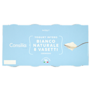 Consilia Yogurt Intero Bianco Naturale 8x125 g