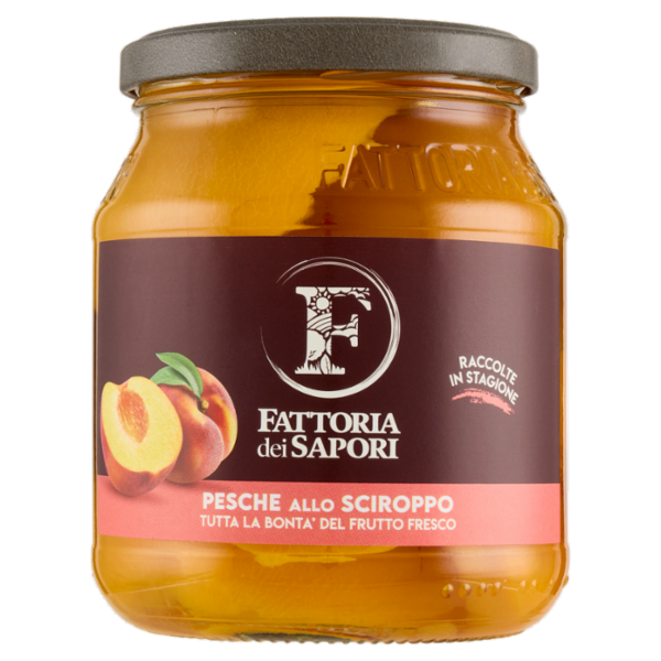 Fattoria dei Sapori Pesche Italiane allo Sciroppo 615 g