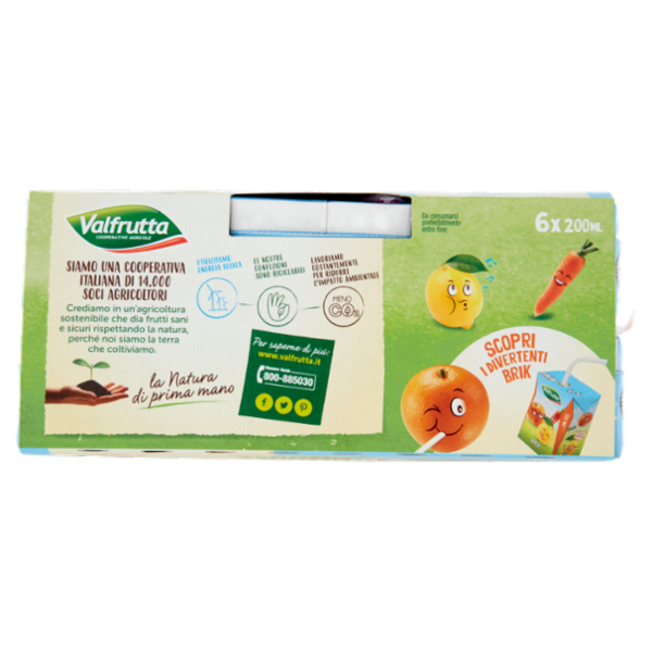 Valfrutta ACE Arancia, carota e limone 3 x 200 ml