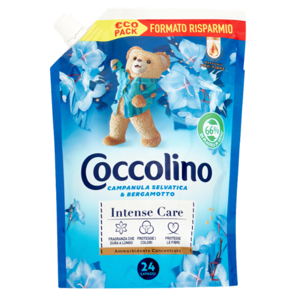 Coccolino Campanula Selvatica & Bergamotto Ammorbidente Concentrato €co Pack 600 ml