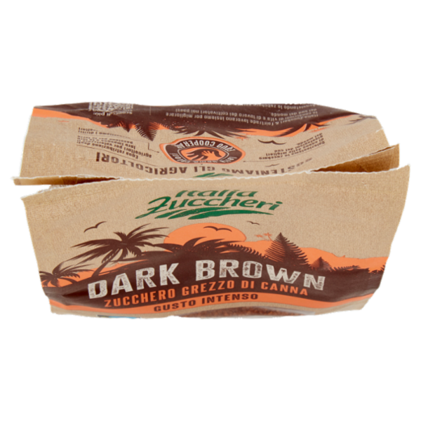 Italia Zuccheri Dark Brown Zucchero Grezzo di Canna 500 g