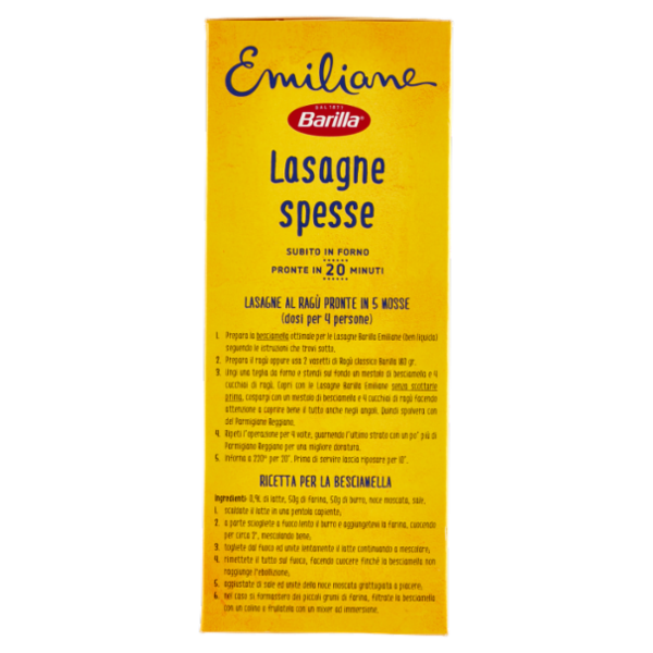 Barilla Emiliane Lasagne Pasta all'Uovo 500g