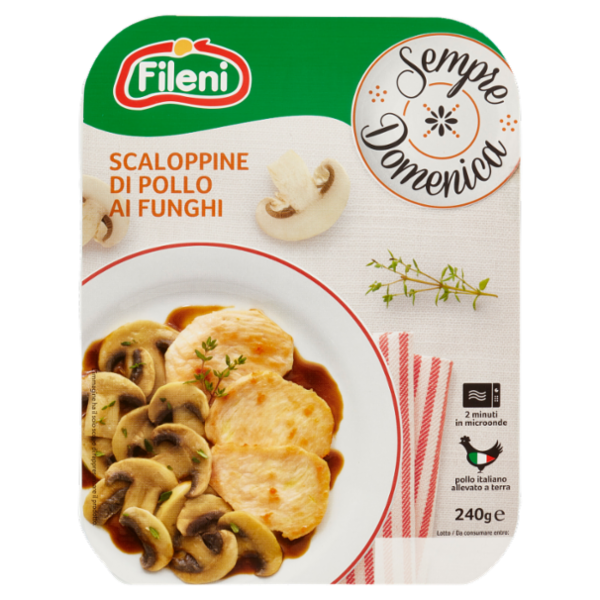 Fileni Sempre Domenica Scaloppine di Pollo ai Funghi 240 g
