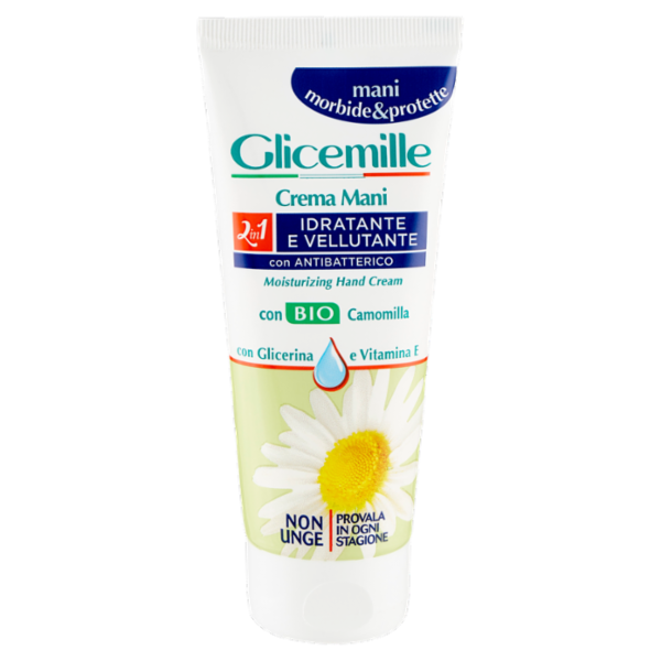 Glicemille Crema Mani 2in1 Idratante e Vellutante con Antibatterico 100 mL
