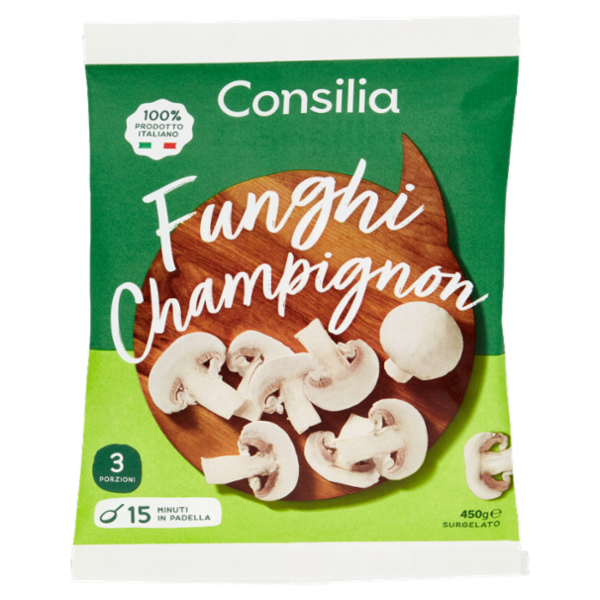 Consilia Funghi Champignon a Fette Surgelati 450 g