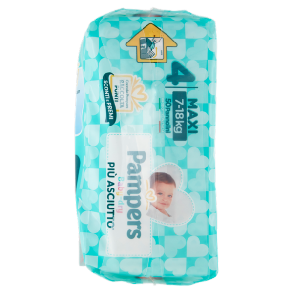 Pampers Baby-dry 4 Maxi 25+25 pz