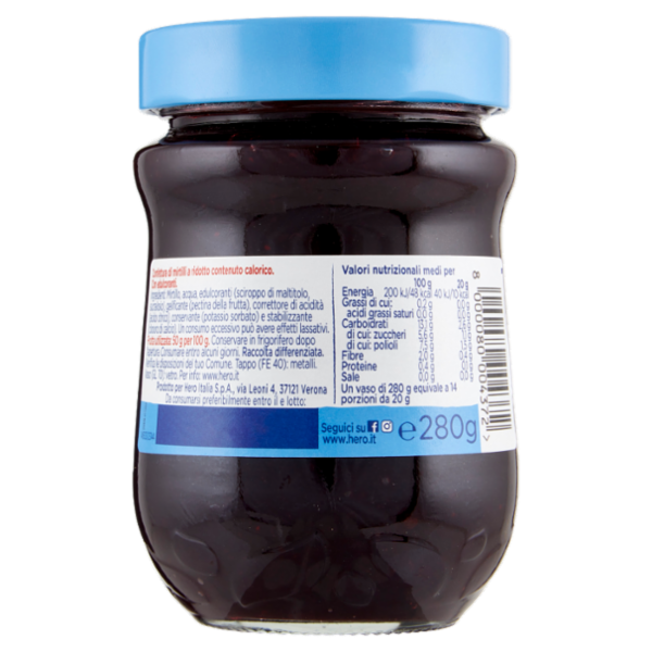 Hero Light Mirtilli 280 g