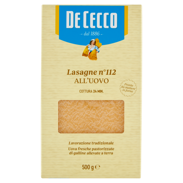 De Cecco Lasagne n°112 all'Uovo 500 g