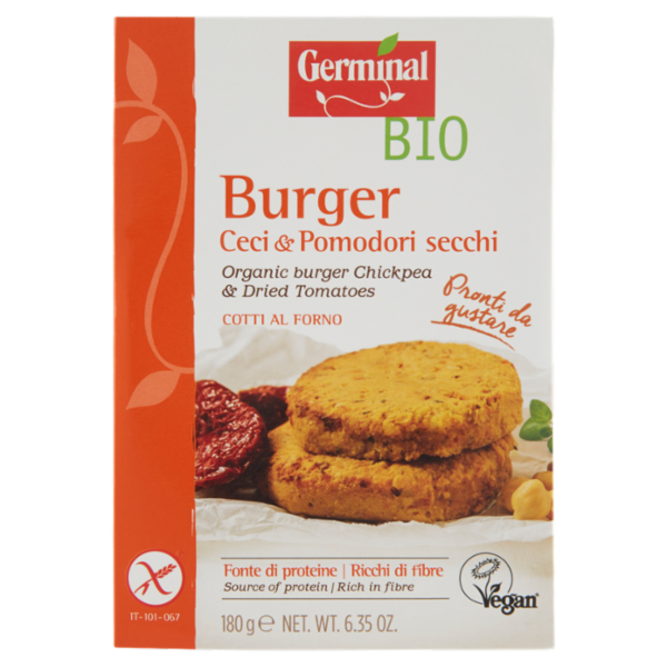 Germinal Bio Burger Ceci & Pomodori secchi 2 x 90 g