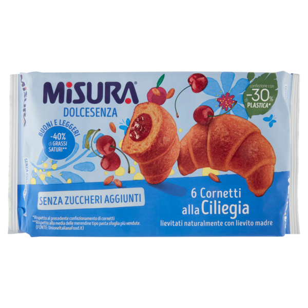 Misura Dolcesenza Cornetti alla Ciliegia 6 x 48,3 g