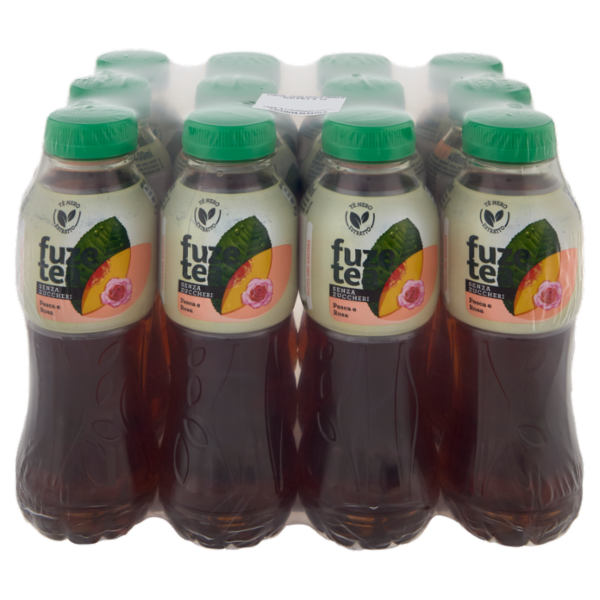FUZE TEA Senza Zuccheri, Tè Nero Pesca con una nota di Rosa PET 12 x 400ml