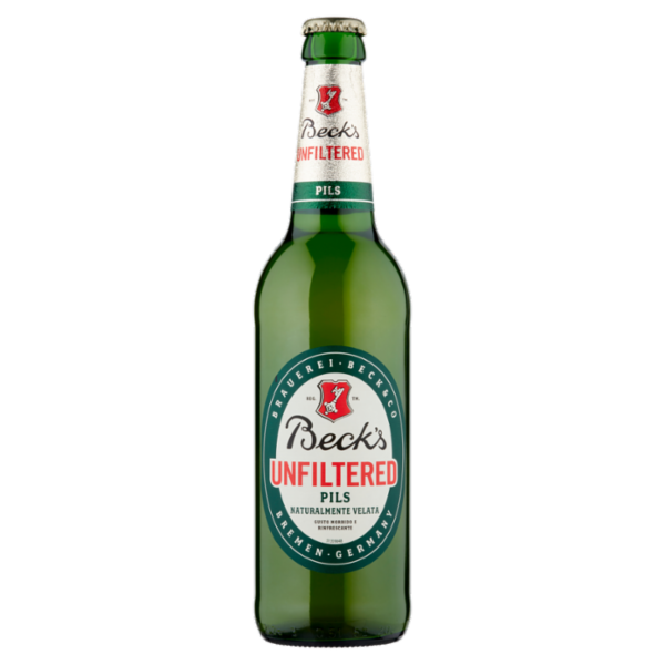 BECK'S UNFILTERED Birra pilsner tedesca bottiglia 50cl