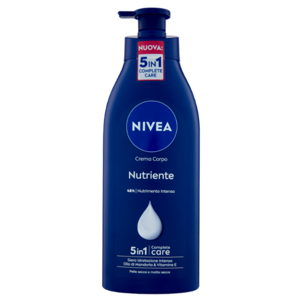 Nivea Crema Corpo Nutriente 48h Siero Idratazione Intensa e Olio di Mandorla x2* 500 ml