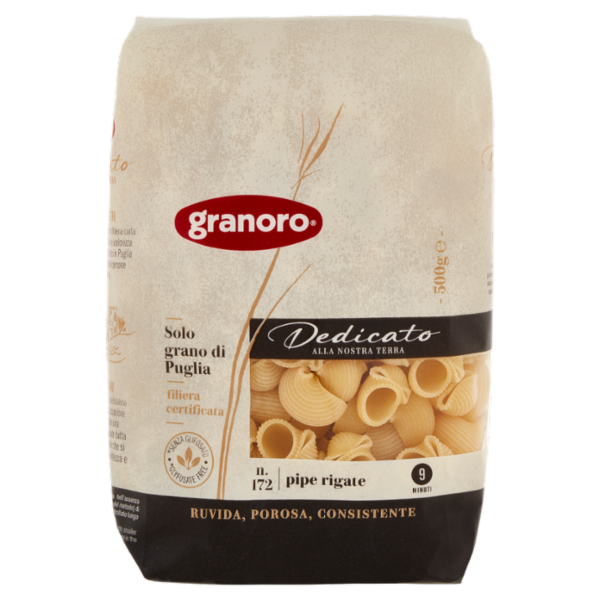 granoro Dedicato n. 172 pipe rigate 500 g