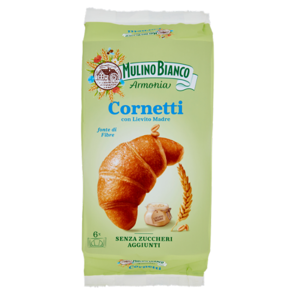 Mulino Bianco Armonia Cornetti Merenda senza Zuccheri Aggiunti 6 pezzi 228g