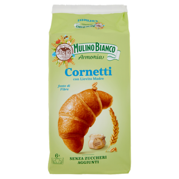 Mulino Bianco Armonia Cornetti Merenda senza Zuccheri Aggiunti 6 pezzi 228g