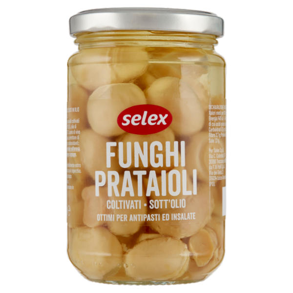 Selex Funghi Prataioli Coltivati in Olio di Semi di Girasole 280 g