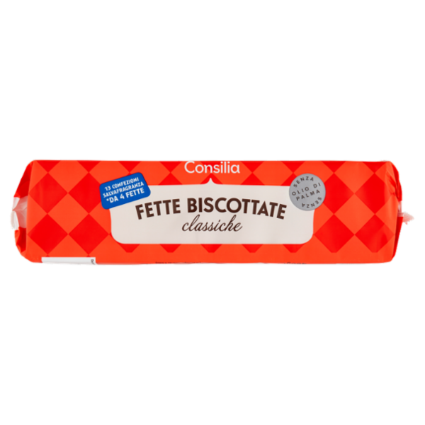 Consilia Fette Biscottate Classiche in Confezioni Salvafreschezza 13x4 fette 460 g