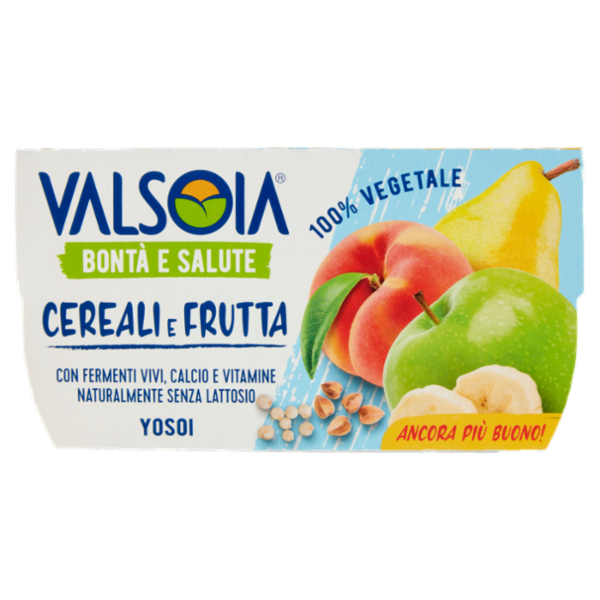Valsoia Bontà e Salute Yosoi Cereali e Frutta 2 x 125 g